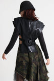 Structured Blazer with Unique Shoulder Design
