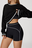 Crew Neck Long Sleeve Active Top