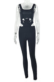Cutout Sleeveless Jumpsuit