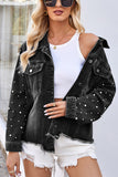 Pearly Studded Denim Jacket