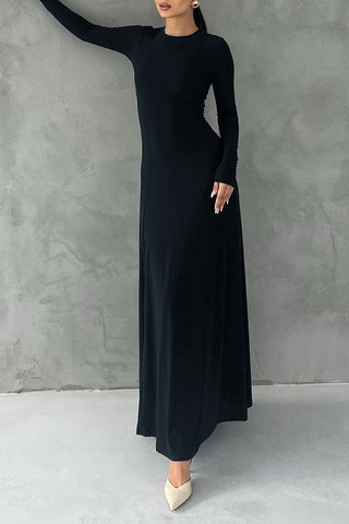 Elegant Long Sleeve Maxi Dress