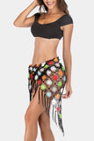 Floral Fringe Beach Cover-Up