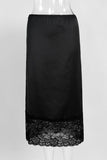Elegant Lace Hem Skirt