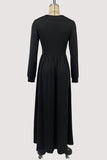 Elegant V-Neck Casual Maxi Dress