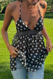 Halter Polka Dot Tank Top