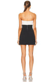 Strapless Bow-Detail Evening Dress