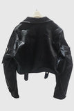 Cropped Belted Pocket Jacket