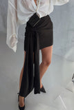 Elegant Wrap Mini Skirt