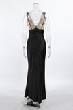 Lace-Trim Sleeveless Midi Dress