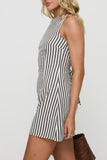Striped Sleeveless Casual Dress