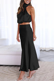 Elegant Sleeveless Casual Set