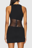 Sequin-Accent Night Out Dress