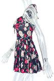 Floral Halter Neck Casual Dress