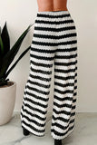 Striped Wide-Leg Casual Pants