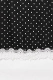 Polka Dot Skirt with Lace Trim