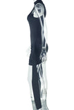 Sleeveless Draped Evening Dress