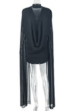Draped Back Night Out Dress