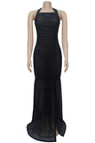 Elegant Halter Maxi Dress