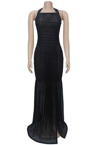 Elegant Halter Maxi Dress
