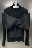 Statement Bow Long Sleeve T-Shirt