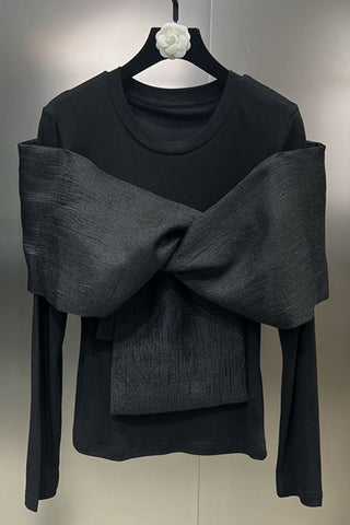 Statement Bow Long Sleeve T-Shirt