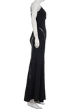 Lace-Panel Evening Gown