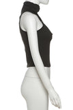 High-Neck Cutout Tank Top