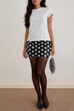 Polka Dot Mini Skirt