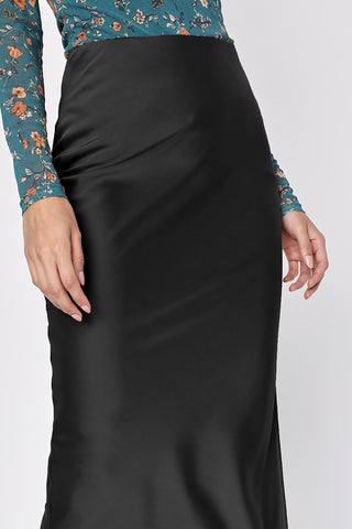 Elegant High-Waist Midi Skirt