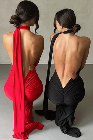 One-Shoulder Evening Gown