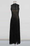 Sleeveless Lace Maxi Dress