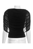 Draped Cowl-Neck Blouse