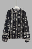 Boho-Inspired Button-Front Blouse