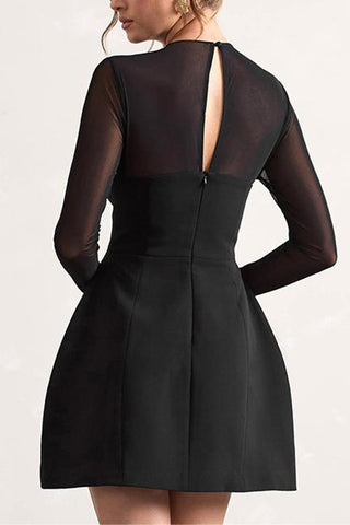 Elegant Mesh Evening Dress