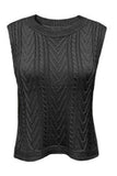 Sleeveless Knit Sweater Top