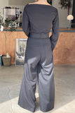 High-Waist Pleated Wide-Leg Pants