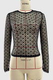 Sheer Long-Sleeve T-Shirt