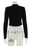 Chic Open-Front Crop Jacket