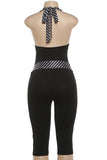 Halter Tie-Waist Jumpsuit