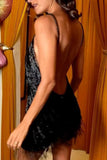 Fringe Mini Dress for Night Out