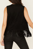 Studded Fringe Vest