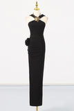 Elegant Halter Neck Evening Gown