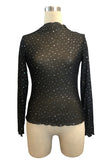 Dazzling Mesh Long Sleeve T-Shirt