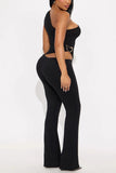 One-Shoulder Elegant Pants Set