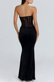 Elegant Lace Evening Gown