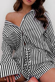 Striped Shirt and Short Set