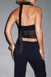 Asymmetric Neckline Tank Top