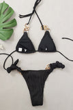 Chain-Detail Bikini Set
