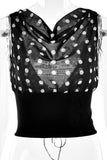 Polka Dot Cropped T-Shirt