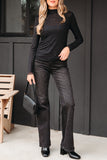 Rhinestone Mesh Long-Sleeve Top
